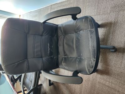 Black Leather Task chair 